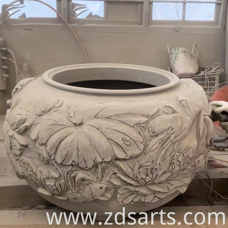 Customized Stone Fish Tank Flowerpot